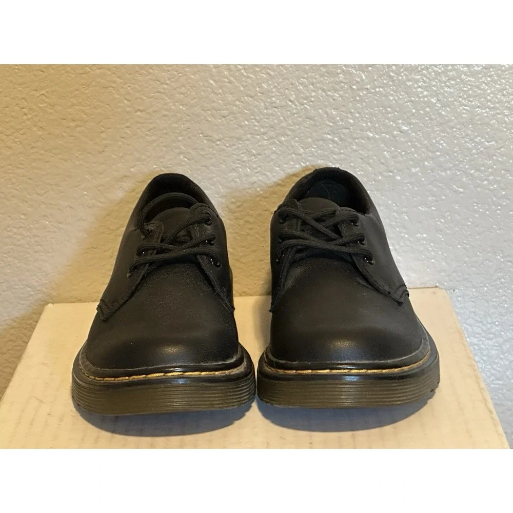 Dr. Martens 1461 J Kids sz.12‎ EU 29 Black Leather Oxfords Lace Up Flats Shoes